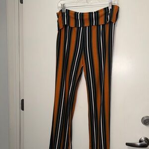 Rue21 Multicolor Striped Wide Leg Pants